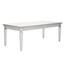Sophie Silver Mirrored Dining Table