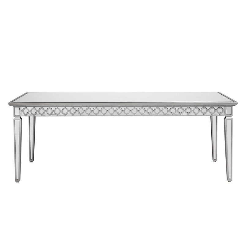 Sophie Silver Mirrored Dining Table