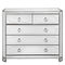 Simplicity Mirrored 5 Drawer Hall Chest