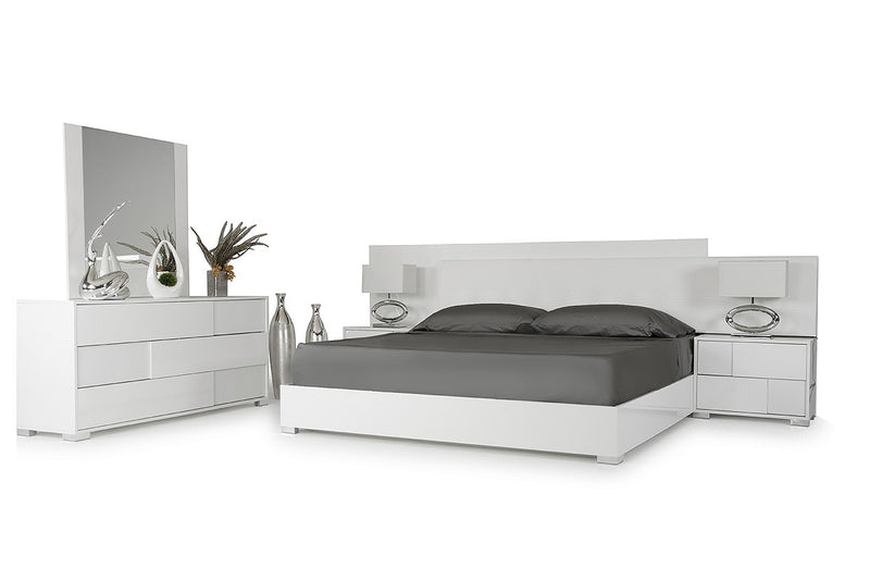 Modrest Monza Italian Modern White Bedroom Set