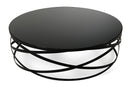 Modrest Wixon Modern Black Round Coffee Table