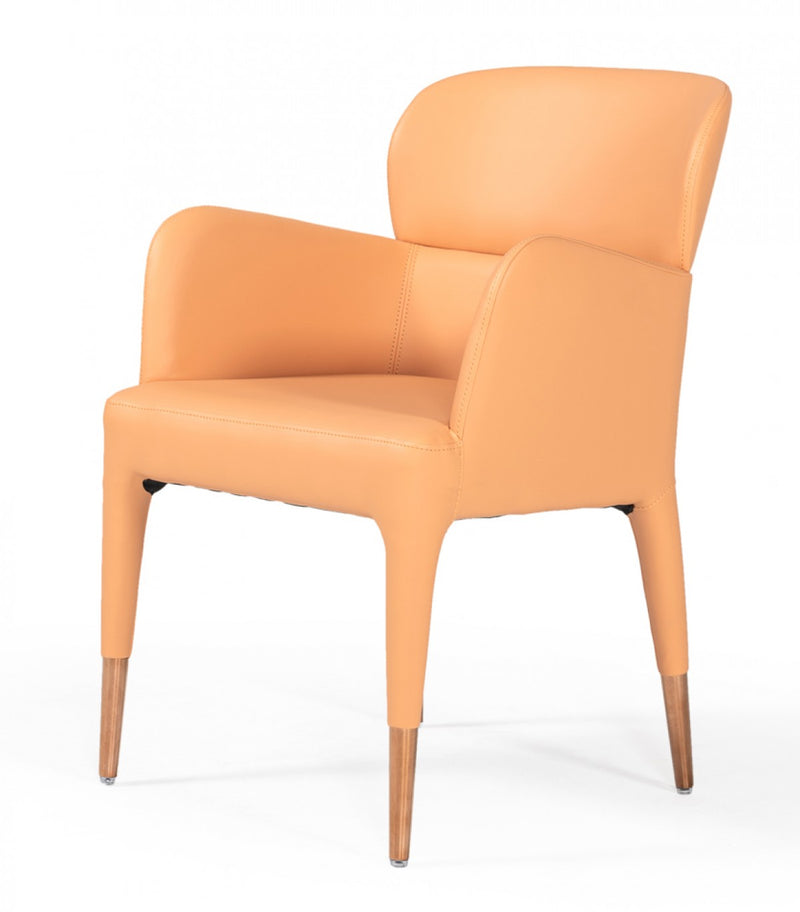 Modrest Ogden - Modern Rosegold Dining Armchair
