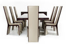 Modrest Christa Modern Ebony High Gloss Dining Table  by Hollywood Glam
