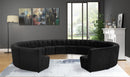 Limitless Modular Velvet 14 Piece Sectional