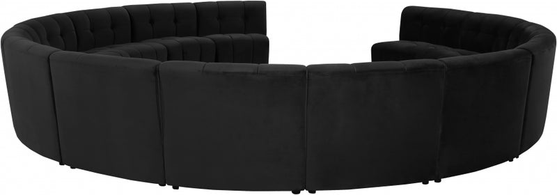 Limitless Modular Velvet 14 Piece Sectional