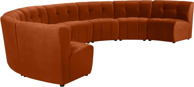 Limitless Modular Velvet 8 Piece Sectional