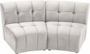Limitless Modular Velvet 2 Piece Loveseat
