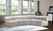 Limitless Modular Velvet 5 Piece Sectional