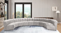Limitless Modular Velvet 9 Piece Sectional