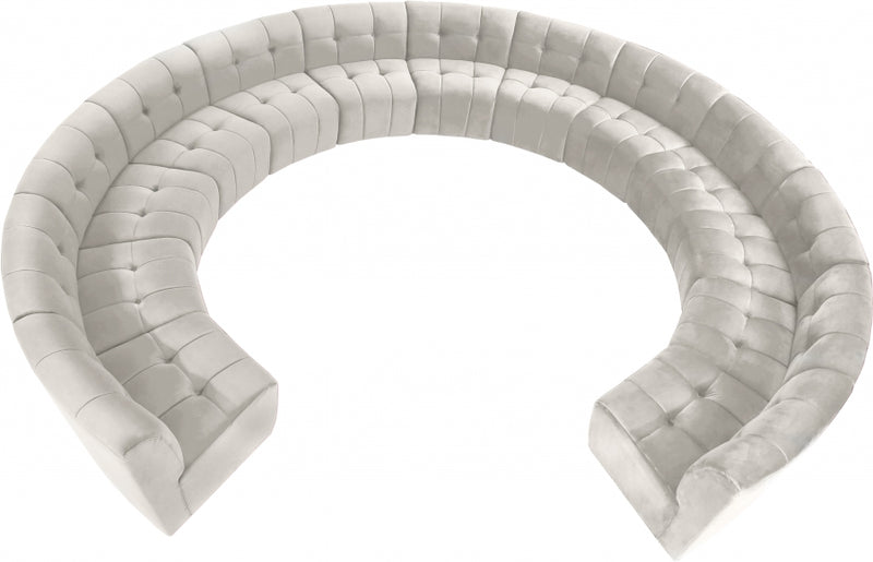 Limitless Modular Velvet 13 Piece Sectional