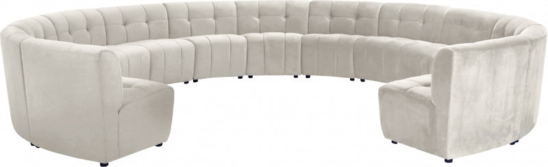Limitless Modular Velvet 13 Piece Sectional