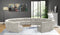 Limitless Modular Velvet 14 Piece Sectional
