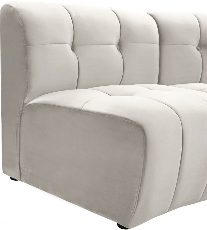Limitless Modular Velvet 14 Piece Sectional
