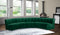 Limitless Modular Velvet 5 Piece Sectional