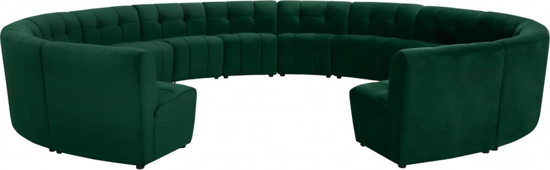 Limitless Modular Velvet 14 Piece Sectional