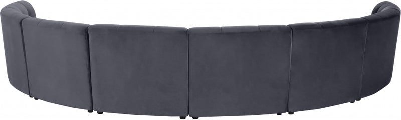 Limitless Modular Velvet 8 Piece Sectional