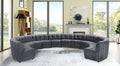 Limitless Modular Velvet 12 Piece Sectional