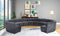 Limitless Modular Velvet 13 Piece Sectional