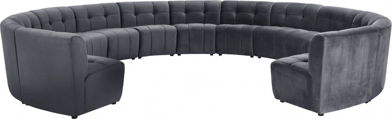 Limitless Modular Velvet 13 Piece Sectional