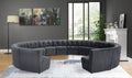 Limitless Modular Velvet 14 Piece Sectional