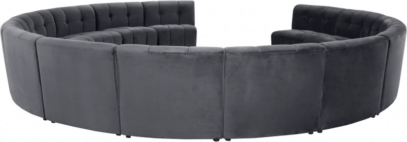 Limitless Modular Velvet 14 Piece Sectional