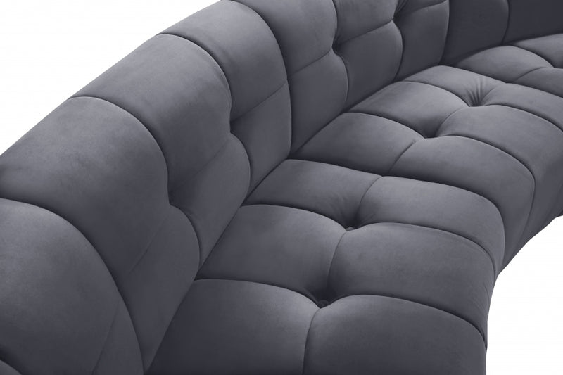 Limitless Modular Velvet 14 Piece Sectional