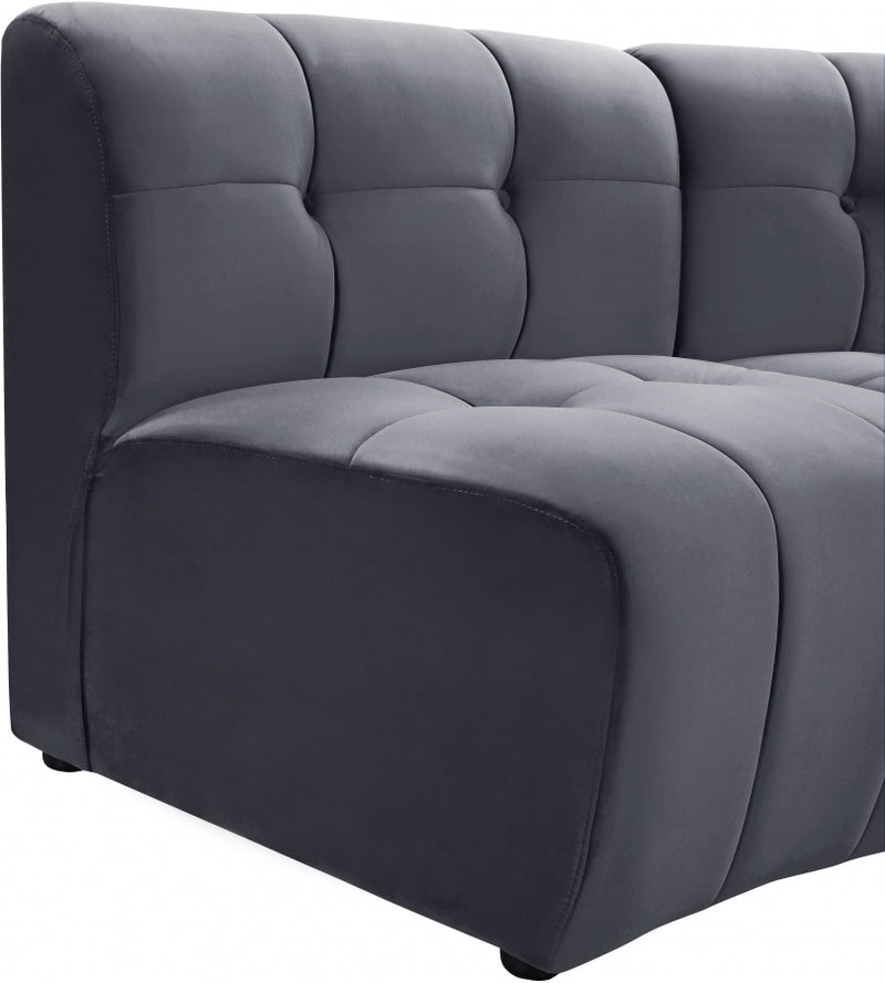 Limitless Modular Velvet 14 Piece Sectional