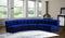 Limitless Modular Velvet 5 Piece Sectional
