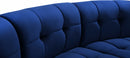 Limitless Modular Velvet 7 Piece Sectional