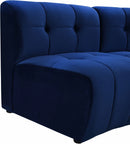 Limitless Modular Velvet 8 Piece Sectional