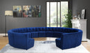 Limitless Modular Velvet 14 Piece Sectional