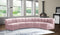 Limitless Modular Velvet 5 Piece Sectional