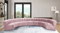 Limitless Modular Velvet 9 Piece Sectional