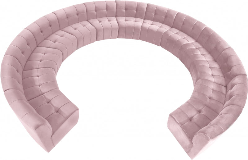 Limitless Modular Velvet 13 Piece Sectional