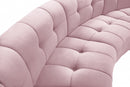 Limitless Modular Velvet 14 Piece Sectional