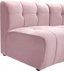 Limitless Modular Velvet 14 Piece Sectional