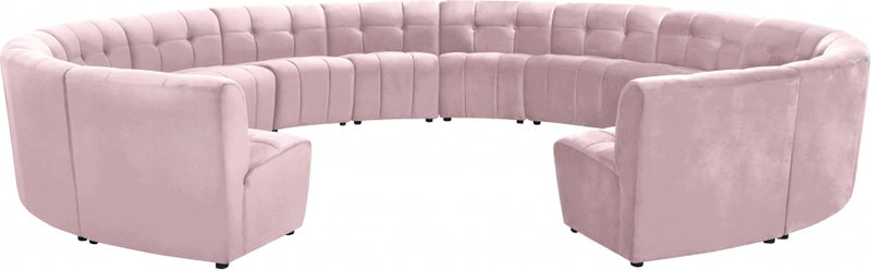 Limitless Modular Velvet 14 Piece Sectional