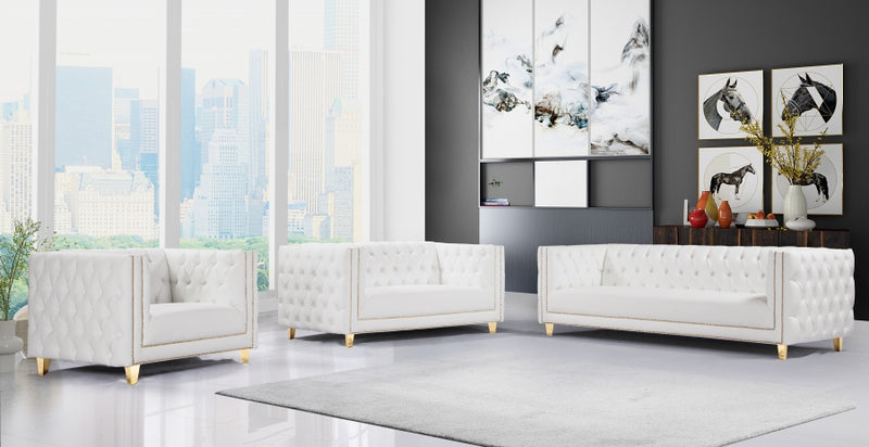 Michelle Faux Leather Sofa