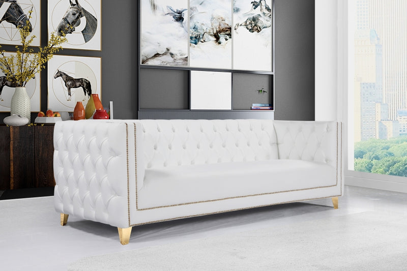 Michelle Faux Leather Sofa