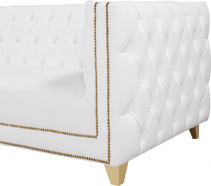 Michelle Faux Leather Sofa