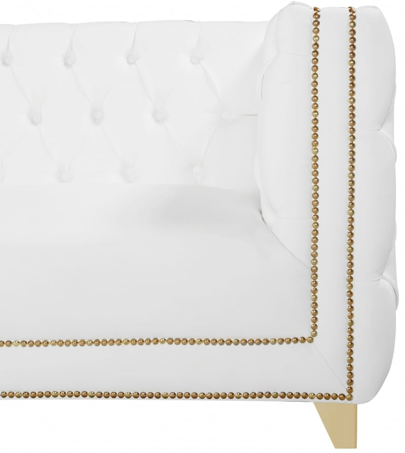 Michelle Faux Leather Sofa
