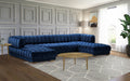 Gwen Velvet 3 Piece Sectional