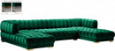Gwen Velvet 3 Piece Sectional