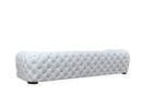 Divani Casa Dexter - Transitional White Full Italian Leather Sofa