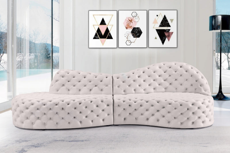 Royal Velvet 2 Piece Sectional