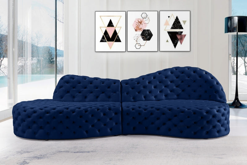 Royal Velvet 2 Piece Sectional