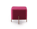 Divani Casa Adler Modern Pink Small Ottoman