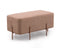 Divani Casa Adler Modern Brown Fabric Ottoman