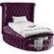 Luxus Round Velvet Bed