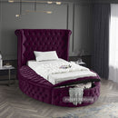 Luxus Round Velvet Bed